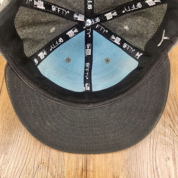 Seattle Seahawks New Era 950 Snapback Hat Cap Gray Logo NFL Sports Flat Bill - Picture 8 of 10